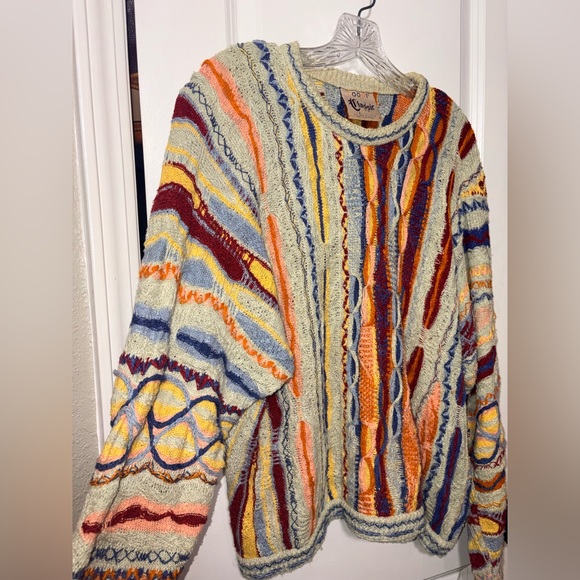 Vintage Early 1990s COOGI Australia Textured Knit Sweater - Picture 2 of 14
